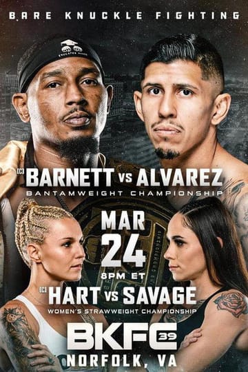 Watch BKFC 39: Barnett vs. Alvarez 2023 online Watch BKFC 39: Barnett vs. Alvarez 2023 online