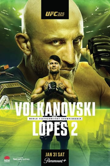 Watch UFC 325: Volkanovski vs. Lopes 2 2026 online Watch UFC 325: Volkanovski vs. Lopes 2 2026 online