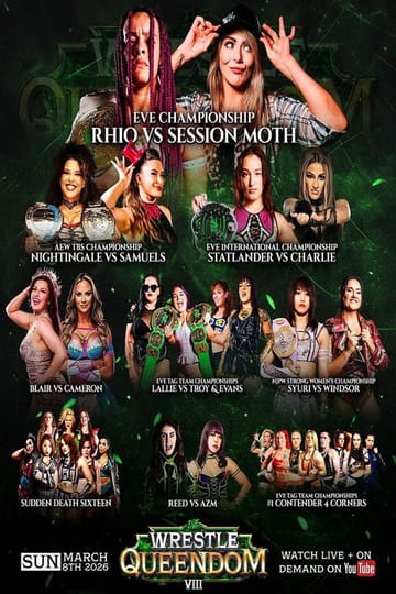 Watch EVE 146: Wrestle Queendom VIII 2026 online
