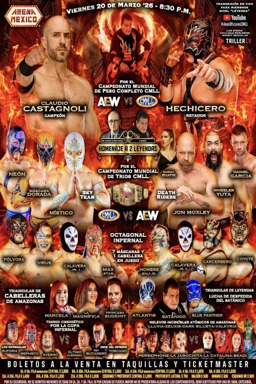 Watch CMLL Homenaje a 2 Leyendas 2026 2026 online