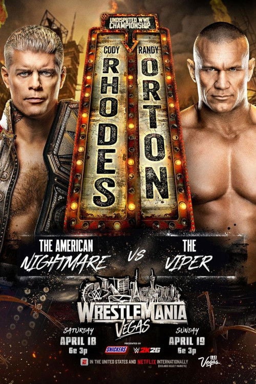 Watch WWE WrestleMania 42 - Saturday 2026 online