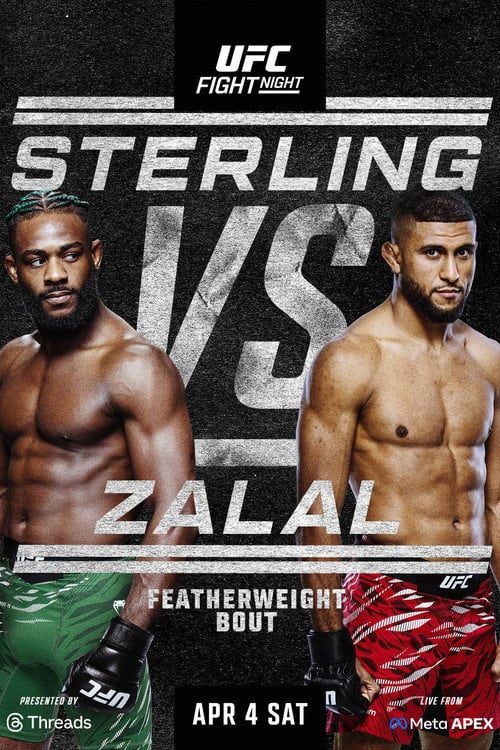 Watch UFC Fight Night 274: Sterling vs. Zalal 2026 online