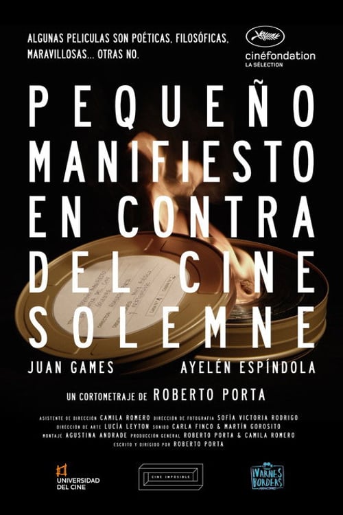 Дивитися фільм Pequeño manifiesto en contra del cine solemne 2017 онлайн
